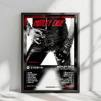 Mötley Crüe - "Too Fast For Love" Album Cover Poster - with Complete Tracklist