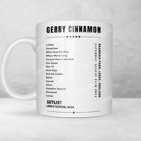Gerry Cinnamon Setlist Poster - Bramham Park, Leeds Festival - August 24th 2024