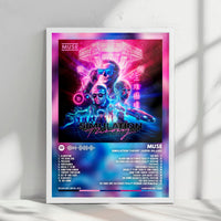 Muse "Simulation Theory" Album Cover Poster - with Complete Tracklist