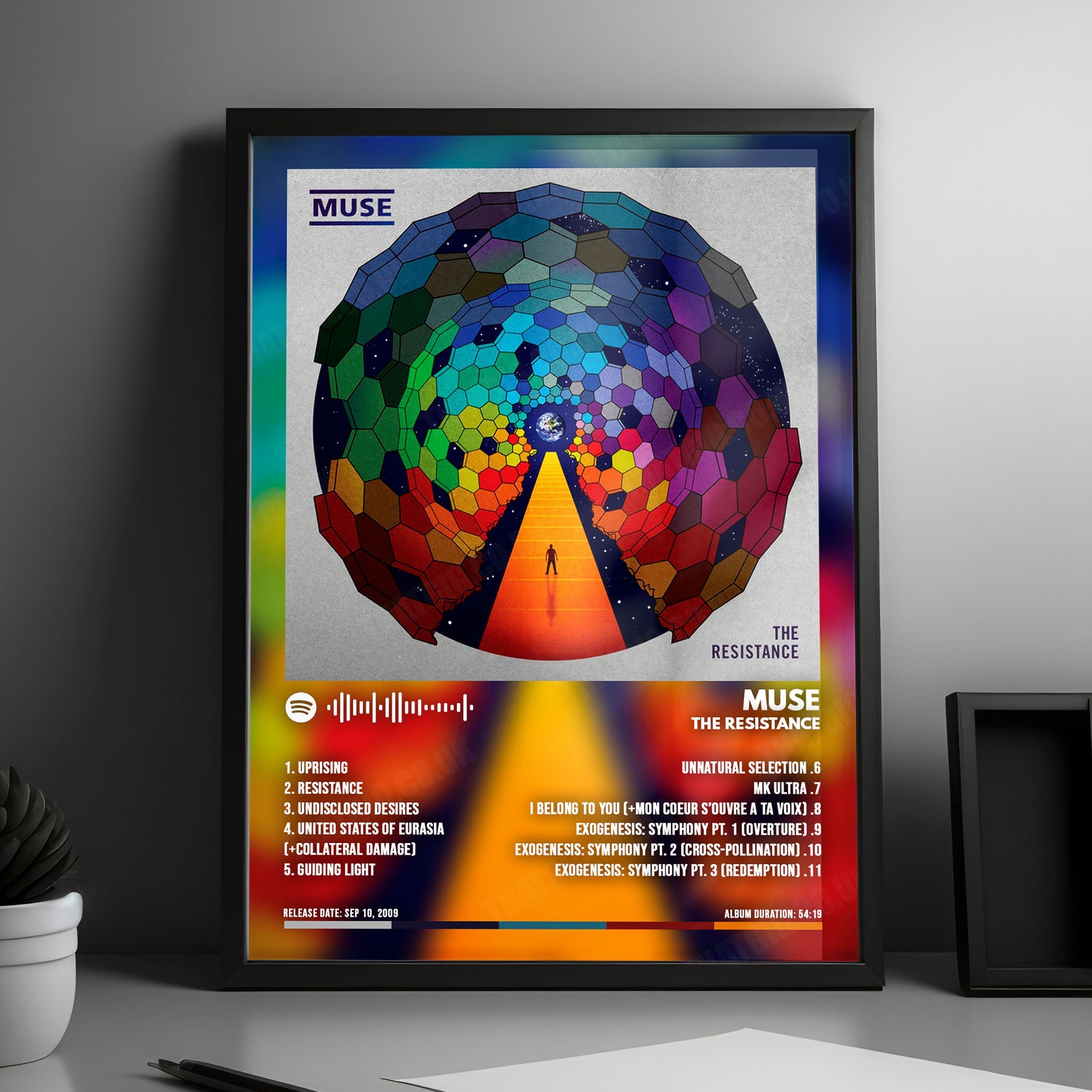 Muse "The Resistance" Album Cover Poster - with Complete Tracklist