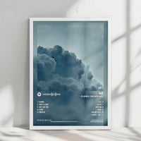 NF "Clouds (The Mixtape)" Album Cover Poster - with Complete Tracklist