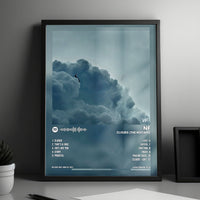 NF "Clouds (The Mixtape)" Album Cover Poster - with Complete Tracklist