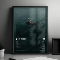 NF "Hope" Album Cover Poster - with Complete Tracklist