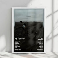 NF "The Search" Album Cover Poster - with Complete Tracklist