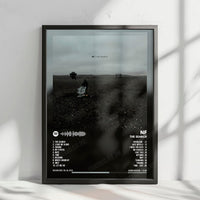 NF "The Search" Album Cover Poster - with Complete Tracklist