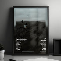 NF "The Search" Album Cover Poster - with Complete Tracklist