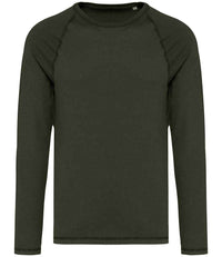 Organic Raglan Long Sleeve Washed T-Shirt