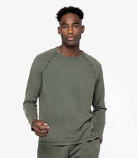 Organic Raglan Long Sleeve Washed T-Shirt