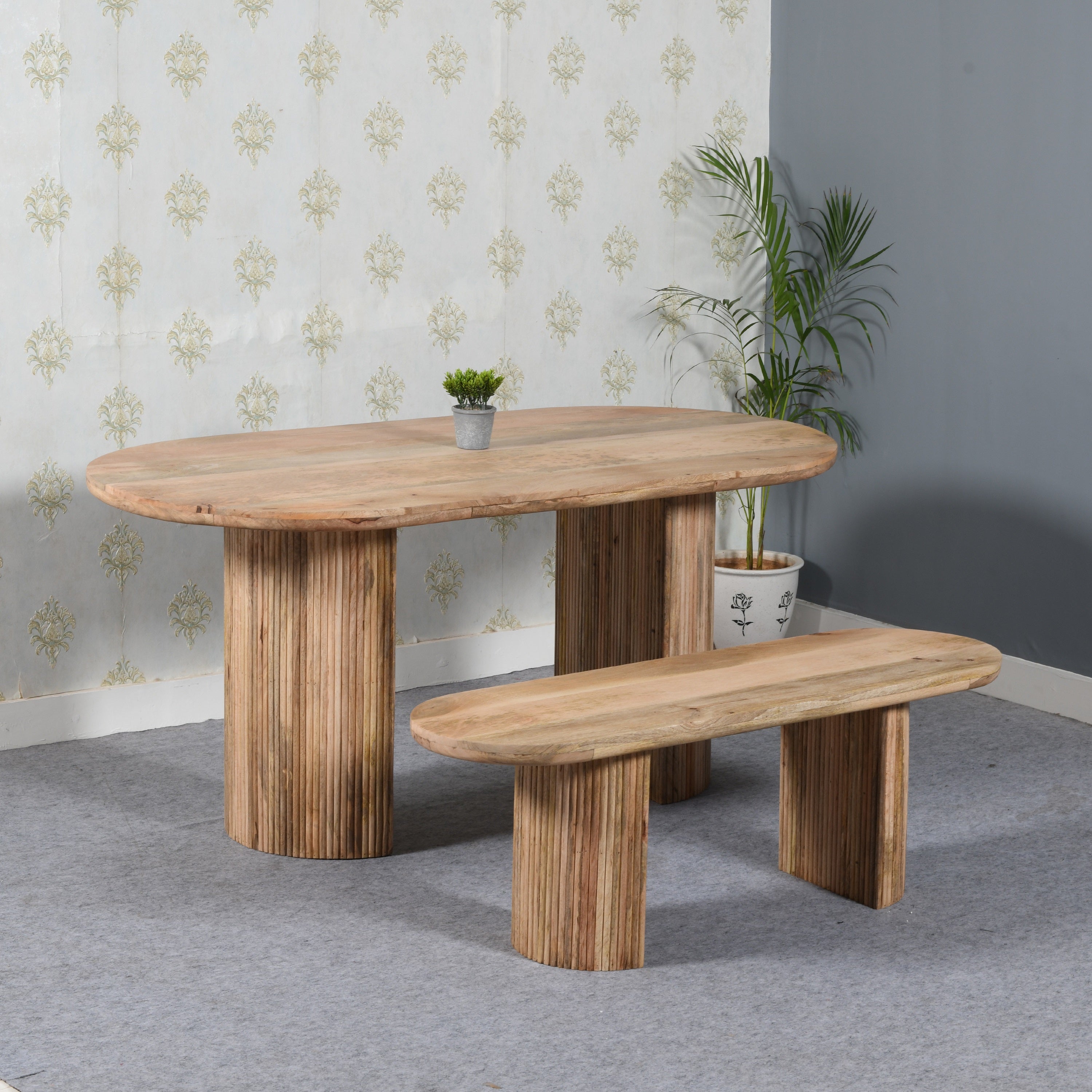 York Wooden Dining Table 170Cm