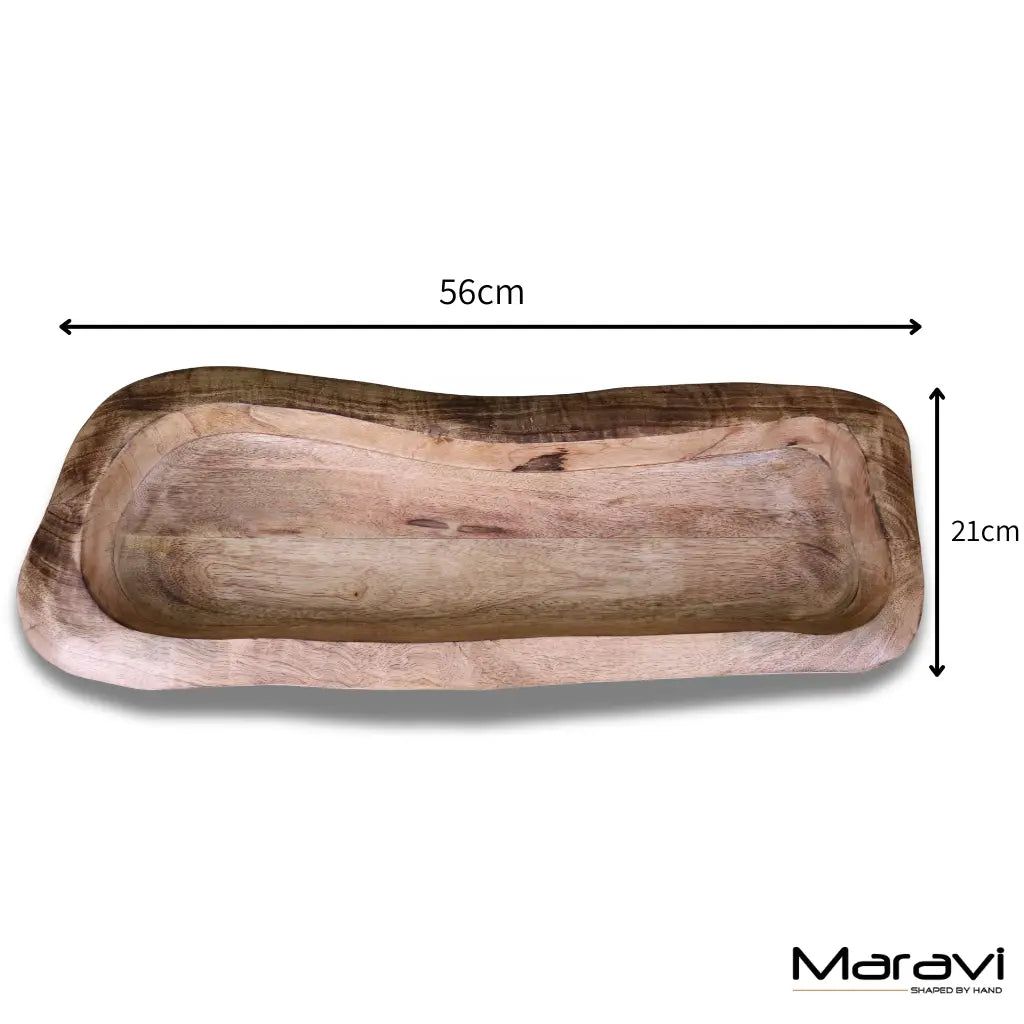 Nalita Wooden Dough Bowl Serving Dish 57cm