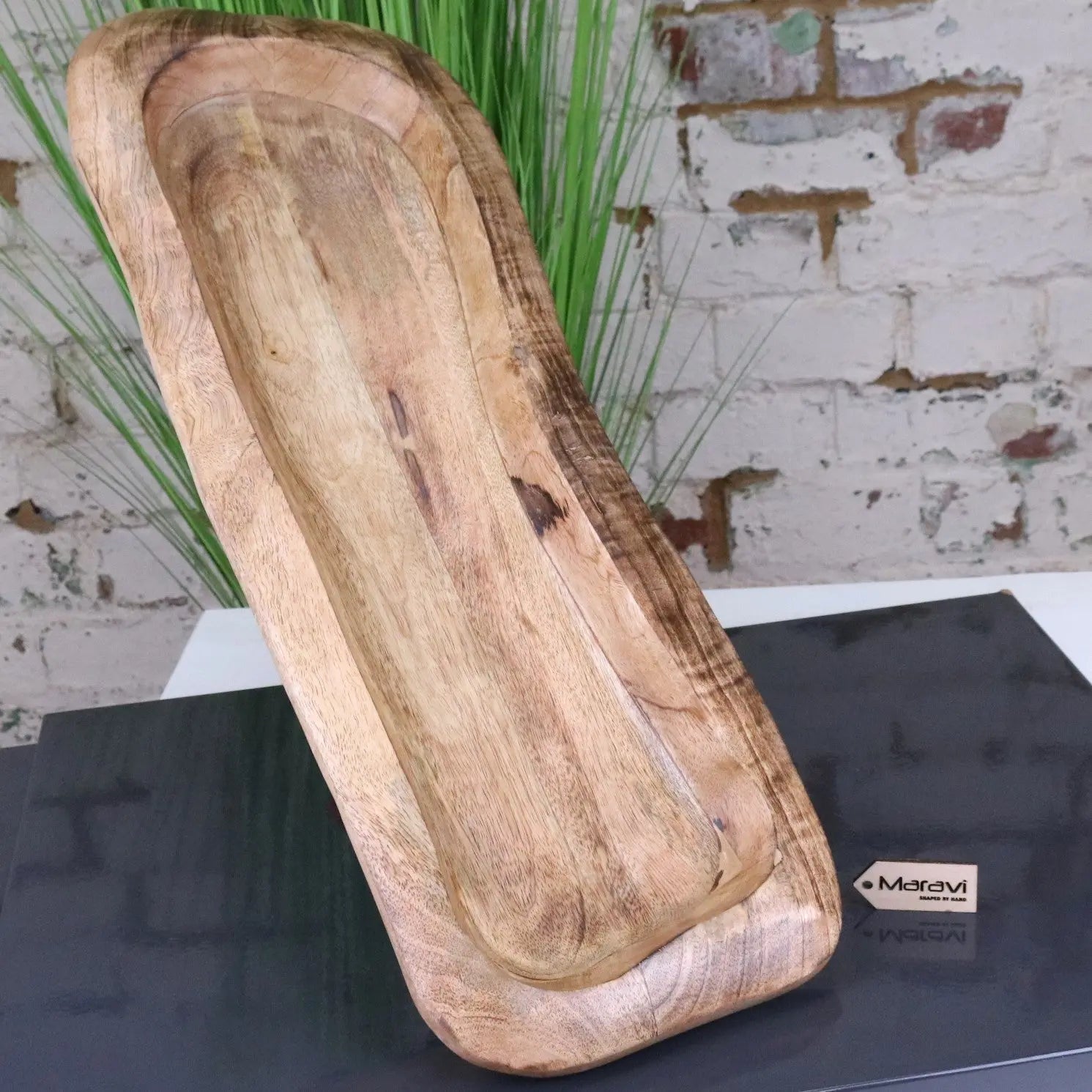 Nalita Wooden Dough Bowl Serving Dish 57cm