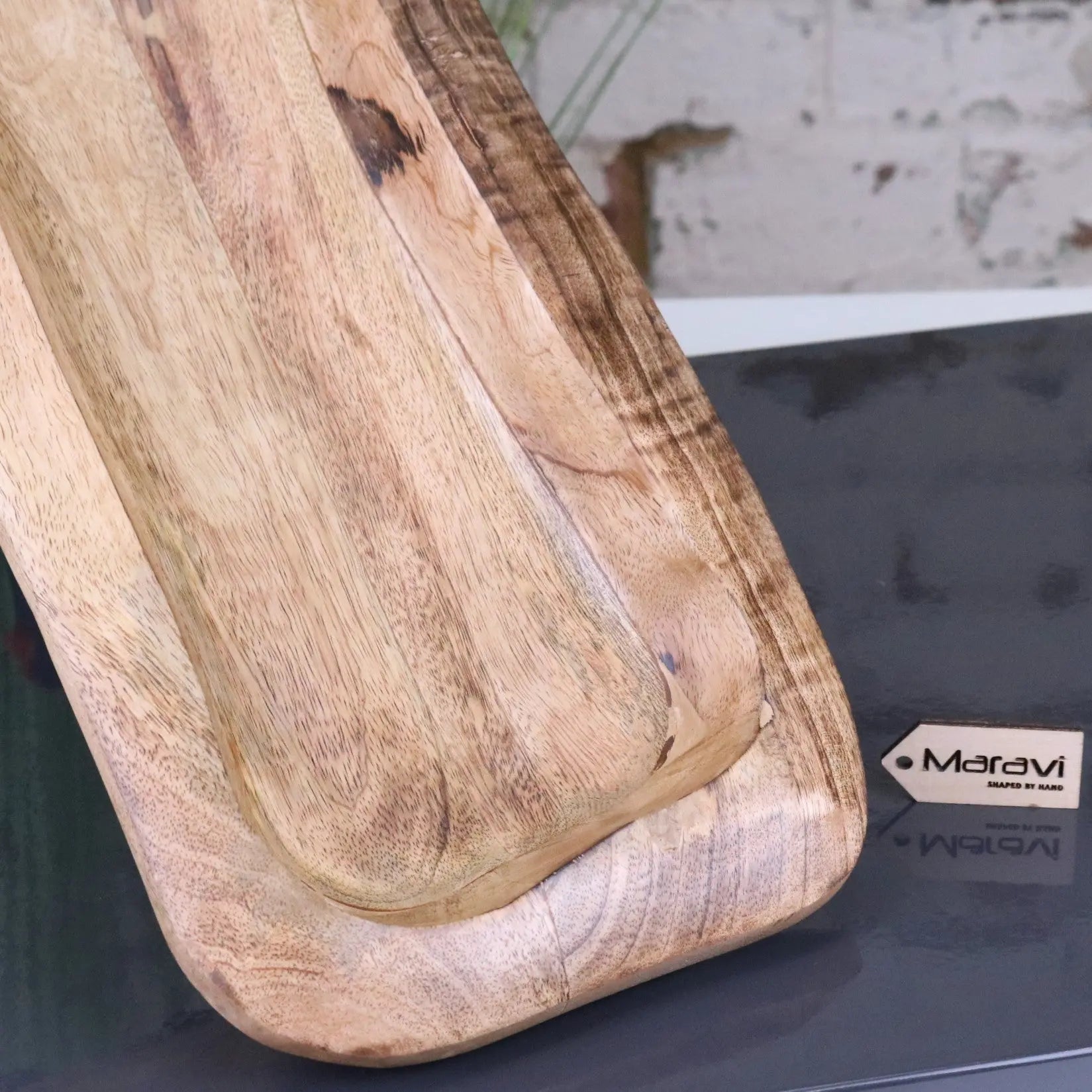 Nalita Wooden Dough Bowl Serving Dish 57cm