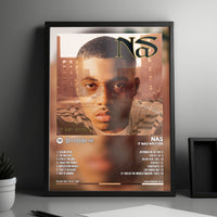 Nas "It Was Written" Album Cover Poster - with Complete Tracklist