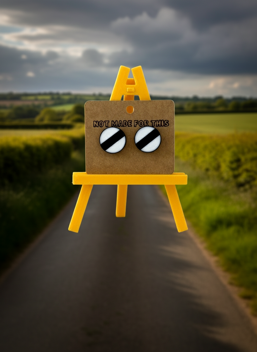 National Speed Limit Stud Earring