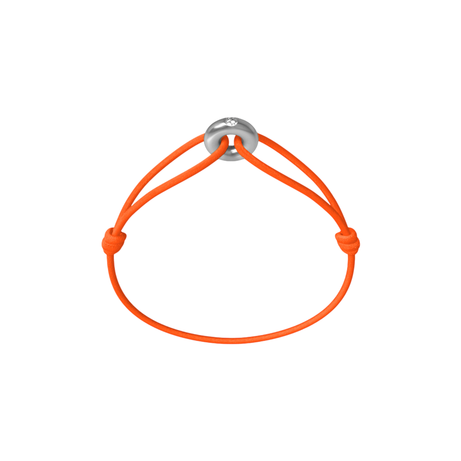 Mini Silver Soho Diamond Cord Bracelet