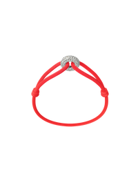 Silver Soho Pavé Cord Bracelet