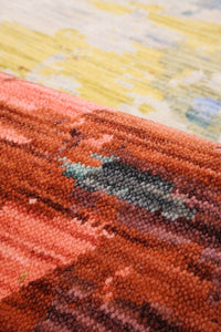 Nomad Abstract Multicoloured Wool-Blend Rug