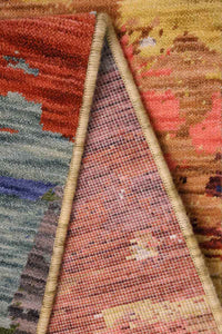 Nomad Abstract Multicoloured Wool-Blend Rug