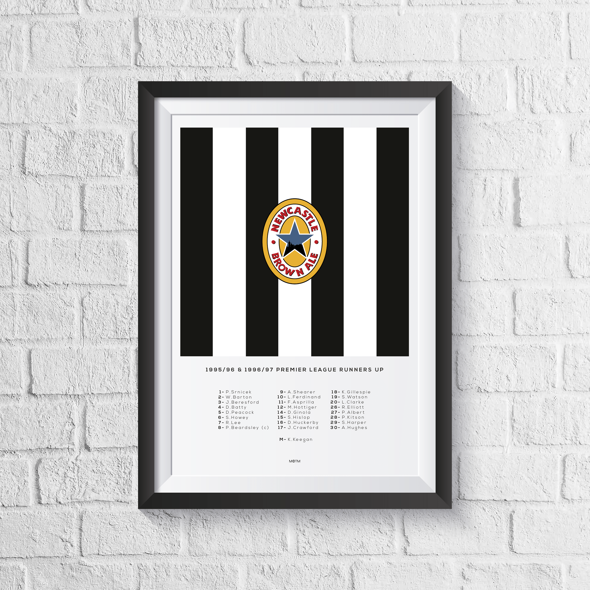 Newcastle 'The Entertainers' Squad Print