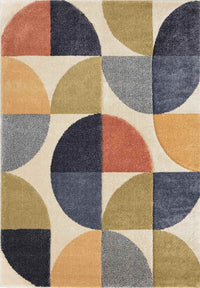 Newport Geometric Rug – Bold Multicolour Design