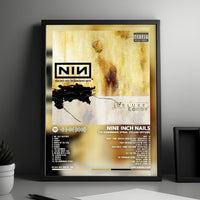 Nine Inch Nails "The Downward Spiral" Album Cover Poster - with Complete Tracklist