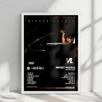 Nipsey Hussle "Victory Lap" Album Cover Poster - with Complete Tracklist