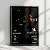 Nipsey Hussle "Victory Lap" Album Cover Poster - with Complete Tracklist
