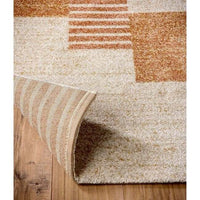Nomad Abstract Rug in Terracotta and Beige