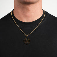 North Star Compass Pendant (Gold)