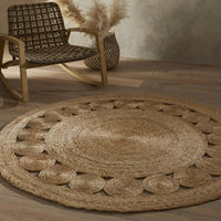 Nova Natural Circle Rug – Handwoven Round Jute Rug