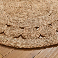 Nova Natural Circle Rug – Handwoven Round Jute Rug