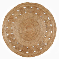 Nova Natural Circle Rug – Handwoven Round Jute Rug