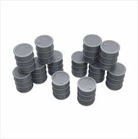 O Scale | Ready to Paint | 45-Gallon Oil Drum (12 pack)