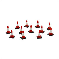 O Scale | Pre-Coloured | Red and White Traffic Cone
