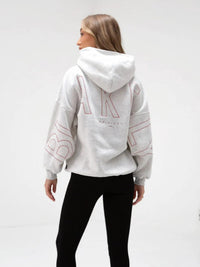 Fashionable printed thick versatile long sleeved loose hooded hip-hop hoodie