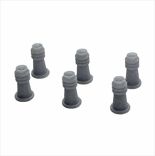 O Scale | Ready to Paint | Chimney Pots - Style 2 (6 pack)