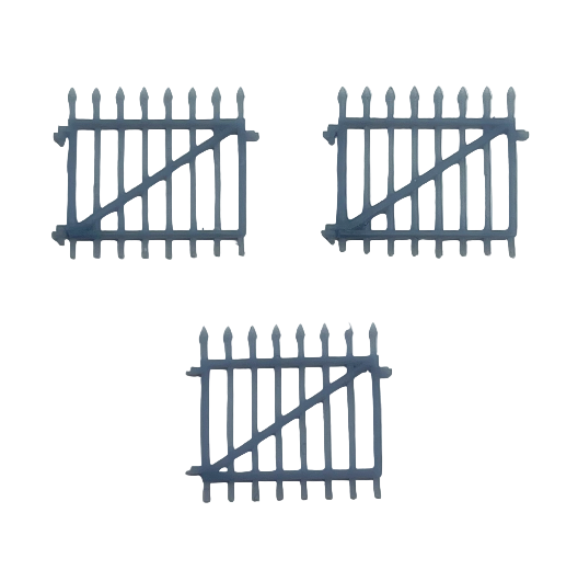 OO Scale | Ready to Paint | Spear Top Gate (3 pack)