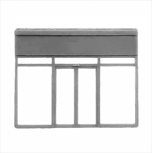 OO Scale | Ready to Paint | Victorian Shopfront - Parade - Style 4 (1 piece)