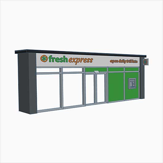 OO Scale | Ready to Paint | Fresh Express Convenience Store