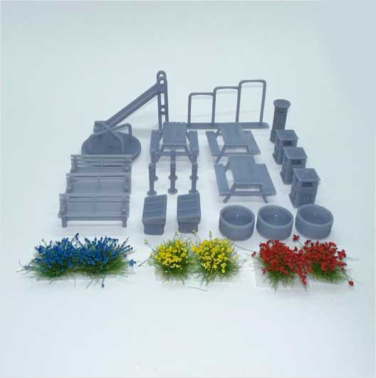 OO scale | Ready to Paint | Park Life - Pack 1 (30 pieces)