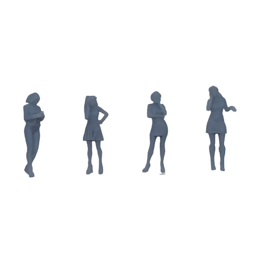 OO Scale | Ready to Paint | Women - Pack 10 (4 pack)