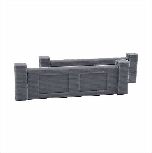 OO Scale | Ready to Paint | Railway Bridge Parapet Wall (2 pack)