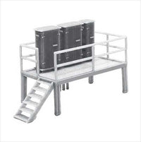 OO Scale | Ready to Paint | Galvanised Steel Lineside Platform with Relay Cabinets