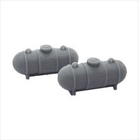 OO Scale | Ready to Paint | 500 Gallon Propane Tank - Style 2 (2 pack)