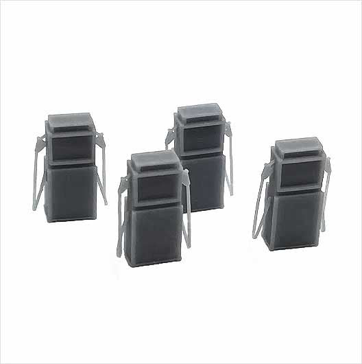 O Scale | Ready to Paint | 1960s Petrol Pump Without Branding (4 pack)