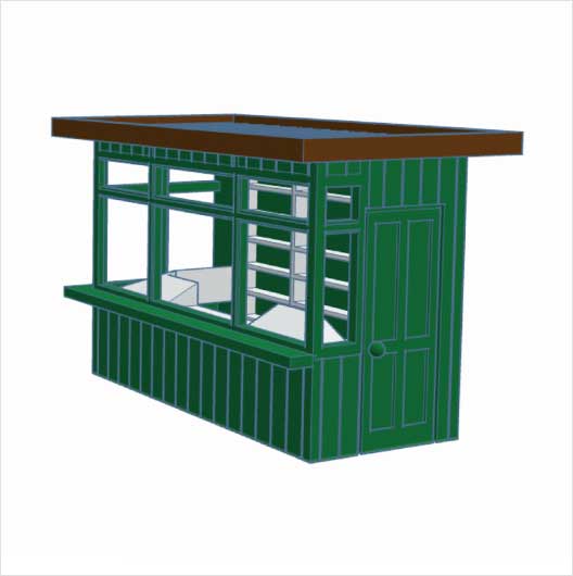 OO Scale | Ready to Paint | Steam-Era News Kiosk