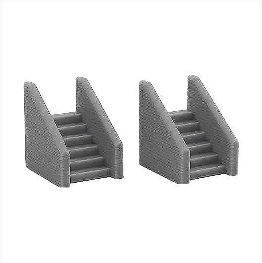 OO Scale | Ready to Paint | Station Platform Stairs (2 pack)