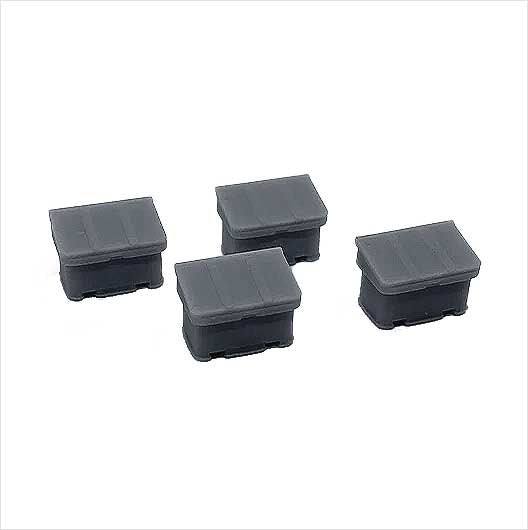 OO Scale | Ready to Paint | Salt and Grit Bin - Style 2 (4 pack)