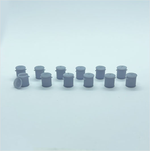 O Scale | Ready to Paint | Galvanised Metal Bin with Removable Lid