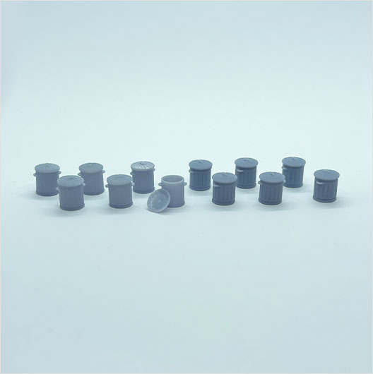 OO Scale | Ready to Paint | Galvanised Metal Bin - Mixed Pack